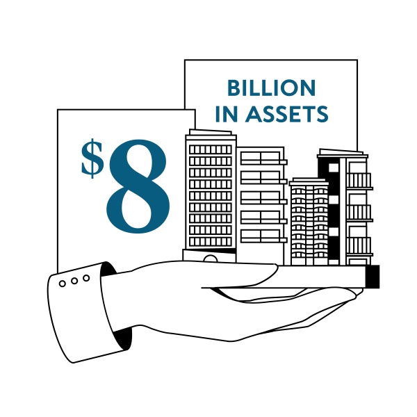 $8 billion in assets